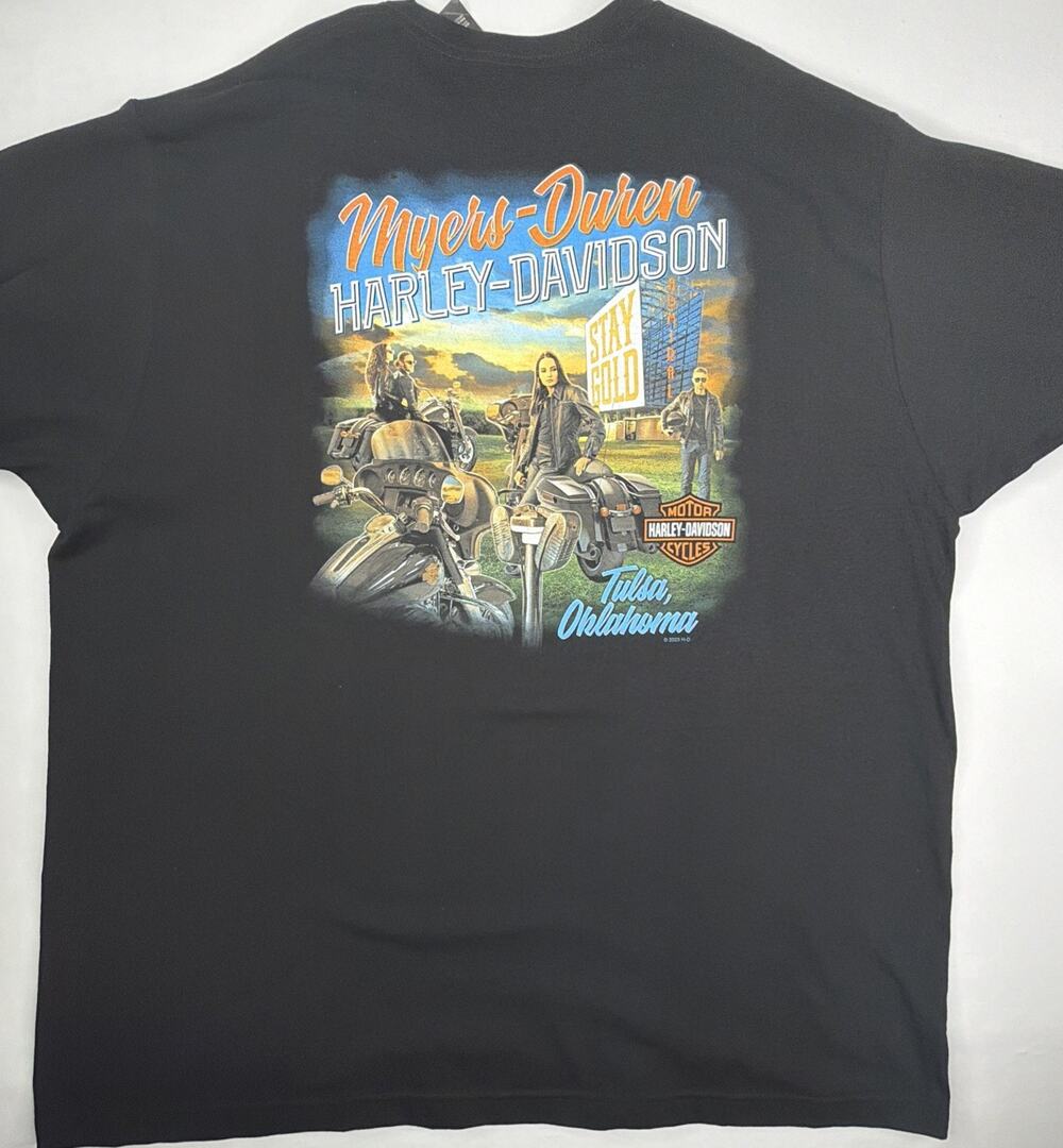 Harley Davidson, Legendary Motorcycles T-Shirts 3xl Made In USA Tulsa OK NWT 